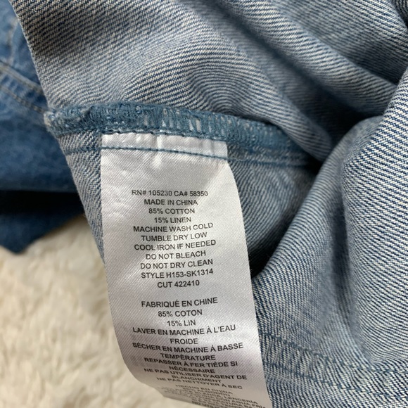 Joie Sorren Braided Button Front Denim Skirt - Picture 6 of 6